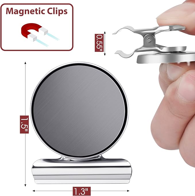 24 Pack Magnetic Clips Fridge Magnets Heavy Duty Magnet Clips - Image 3