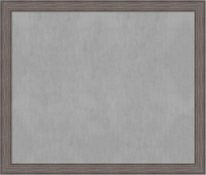 Amanti Art Grey Framed Magnetic Board 45x53 Oversize Vision Board by AmantiArt