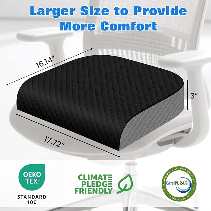 Seat Cushion, Memory Foam Chair Pad - Image 2