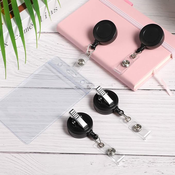 Zonon 50 Pcs Retractable Badge Holder Reels - Image 6