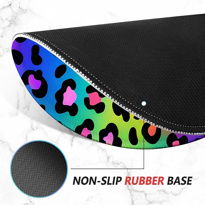 ITNRSIIET Mouse Pad Non-Slip Rubber Base Smooth Surface Stitched Edges - Image 4