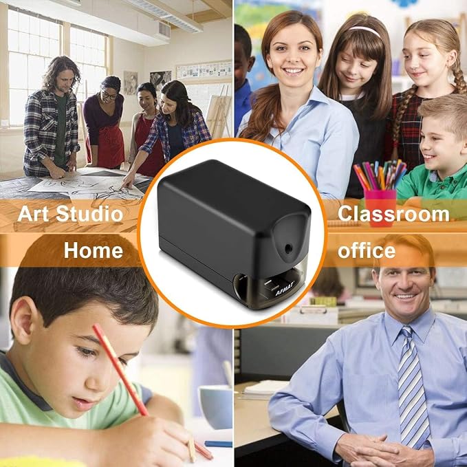 AFMAT 3 Pack Electric Pencil Sharpener, Heavy Duty Pencil Sharpener - Image 7