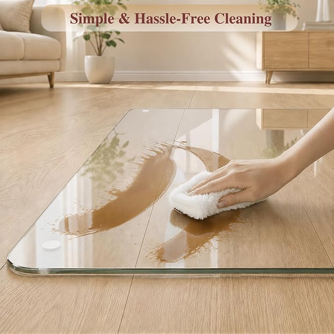 Tempered Glass Chair Mat for Carpet，36"x48" Office Mats for Rolling Chairs - Image 6