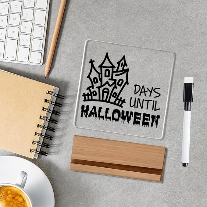 Halloween Countdown Acrylic Sign, Funny Halloween Countdown Advent Decorations - Image 4