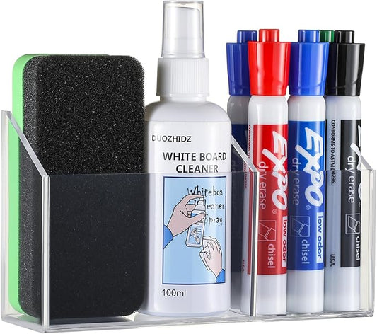 Lingshare Acrylic Magnetic Dry Erase Marker Holder by Lingshare