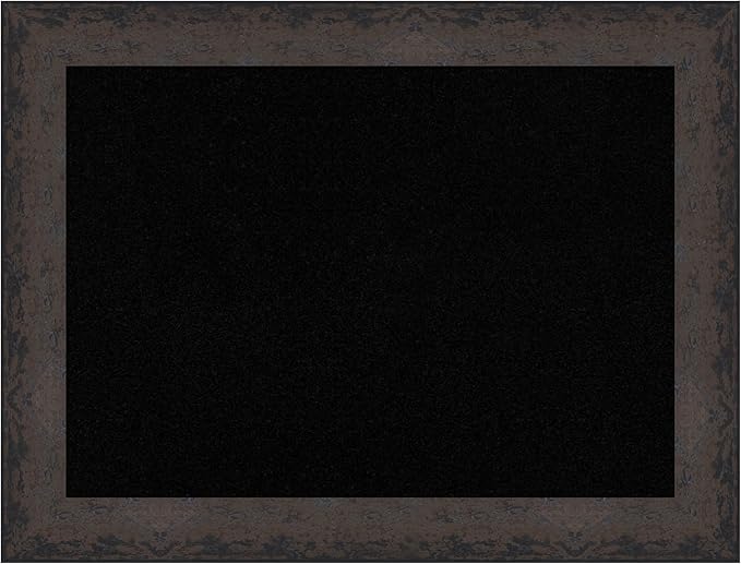 Amanti Art Black Cork Board for Wall, 25x33 Vision Board with Black Wood Frame, Medium Corkboard Office Decor for Home Organization, Modern Corkboard Pinboard to Display Items for Home Organization-DeskLoop Office