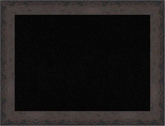 Amanti Art Black Cork Board for Wall, 25x33 Vision Board with Black Wood Frame, Medium Corkboard Office Decor for Home Organization, Modern Corkboard Pinboard to Display Items for Home Organization-DeskLoop Office