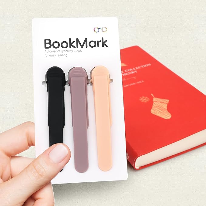 SMUK 3pcs Automatic Bookmark, Silicone Book Marks - Image 5
