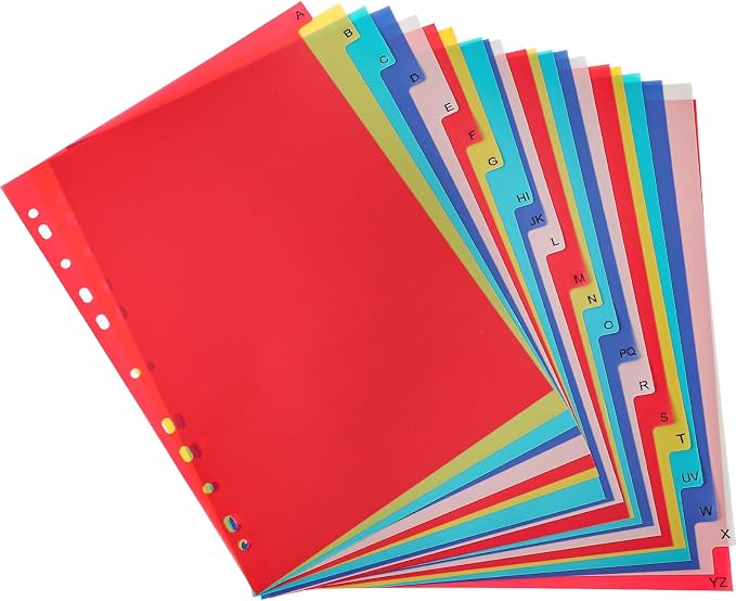21-Tab A-Z Alphabet Binder Dividers - Image 8