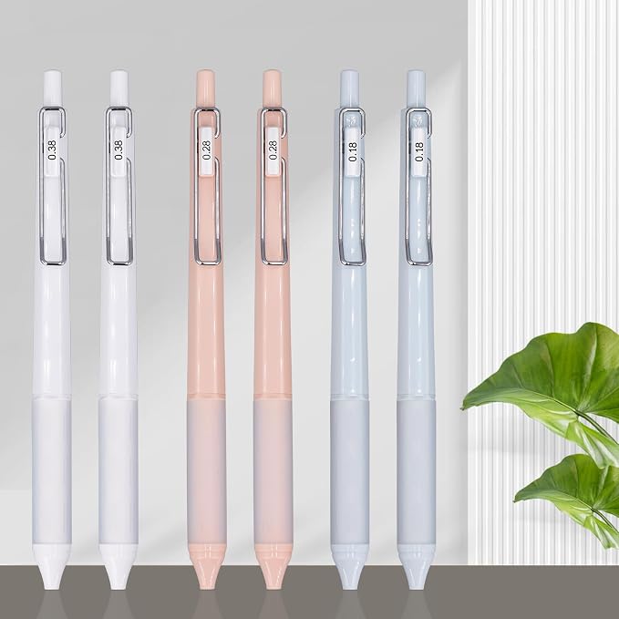 6pcs Gel Pen set, Retractable Cute Pens - Image 2