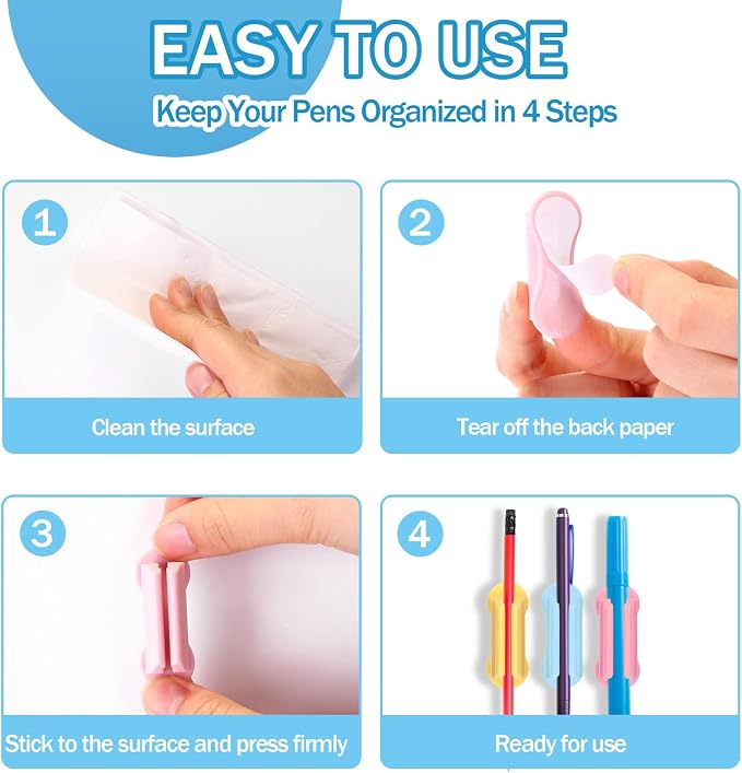 Sherr 48 Pack Adhesive Pencil Holders - Image 5
