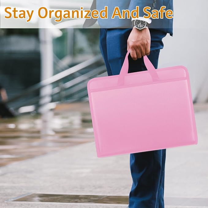 onvvippiv File Organizer Fireproof Expanding Accordion File Folder | Document - Image 6