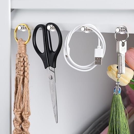 Strong Fridge Magnets Refrigerator Magnets for Whiteboard Small Magnet Push Pin Magnetic Neodymium Tiny for Office Classroom Kitchen Home 16 Pack-DeskLoop Office