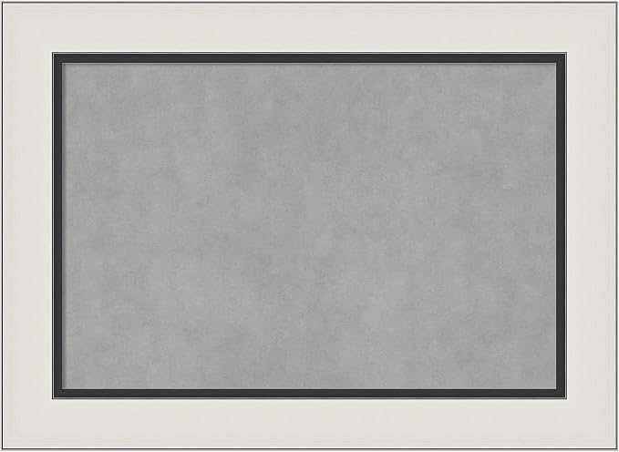 Amanti Art Silver Framed Magnetic Board 22x30 Medium Vision Board by AmantiArt