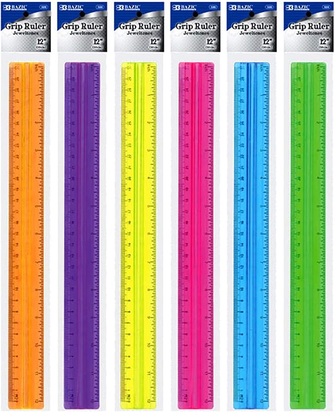 BAZIC Products 12 in Plastic Ruler by BAZICProducts