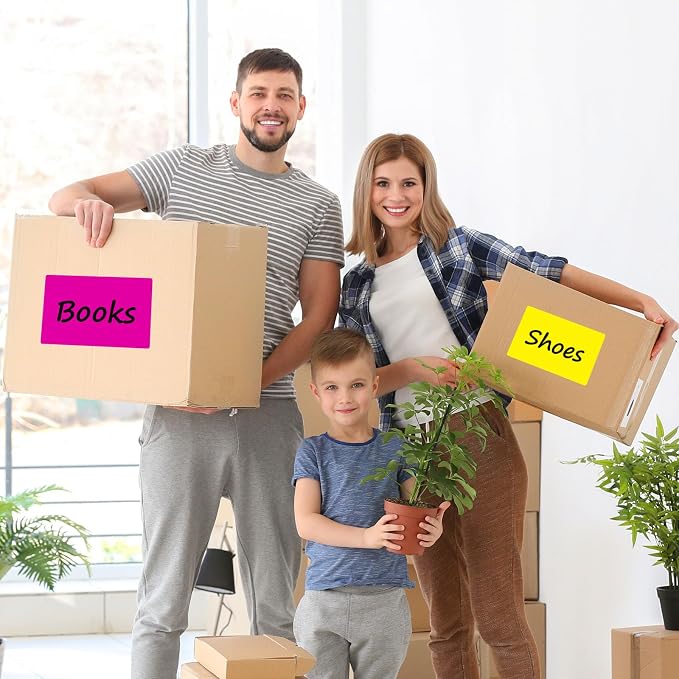 5x3 Inch Large Moving Labels for Boxes, 10 Colors Coding Labels Labels for - Image 3