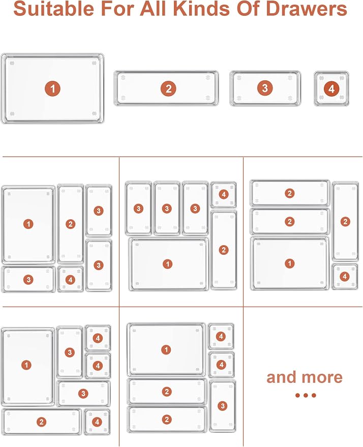 SMARTAKE 29-Piece Drawer Organizer - Image 8