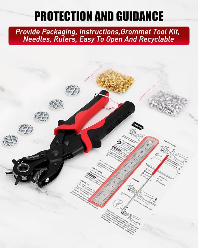 KingTool 2 in 1 Professional Leather Hole Punch - Image 6