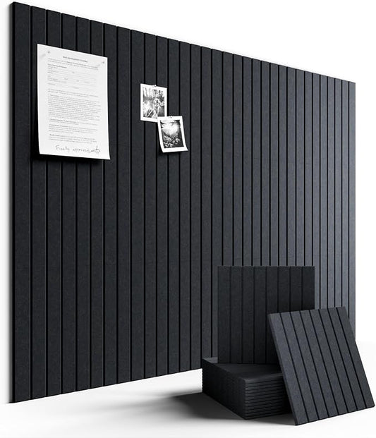 Fluxynara Large Felt Bulletin Board 48" x 36" Cork Board Alternative-12 Pack by FLUXYNARA