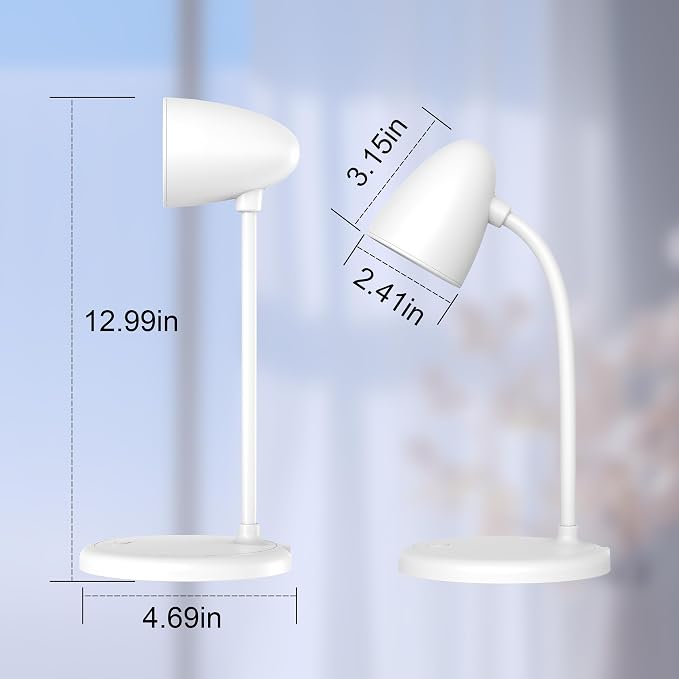 LED Desk Lamp for Home Office, 3 Light Colors, Table Lamp, Dimmable Reading - Image 2