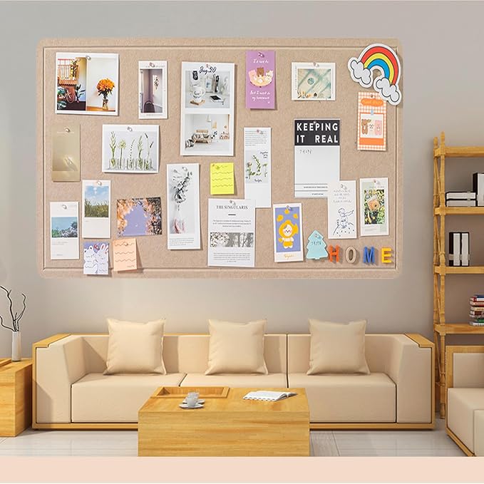 Foldable Large Bulletin Board, 72x48 Inches Cork Board Alternative, Large Felt - Image 3