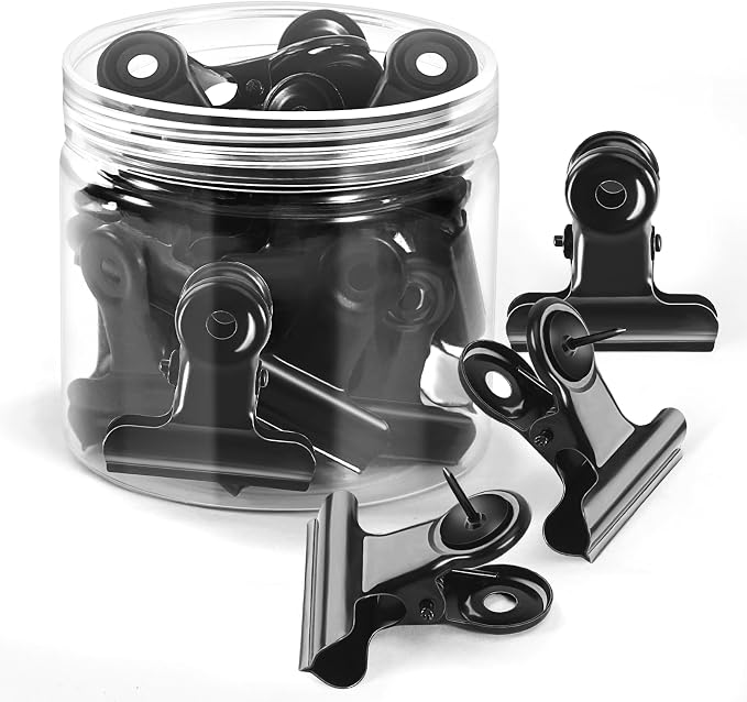50Pack Push Pin Clips, Heavy Duty Thumb Tacks, Metal Push Pins by GOOLADA