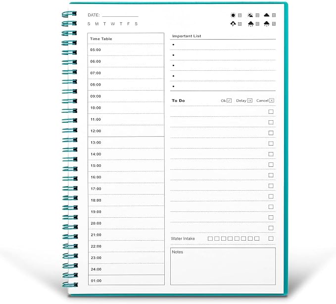 Daily Planner Undated, To Do List Notebook - Image 2