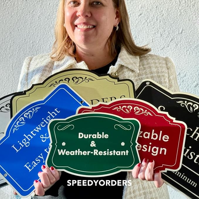 Custom Decorative Outdoor Metal Signs, Personalized Aluminum, Customized - Image 2