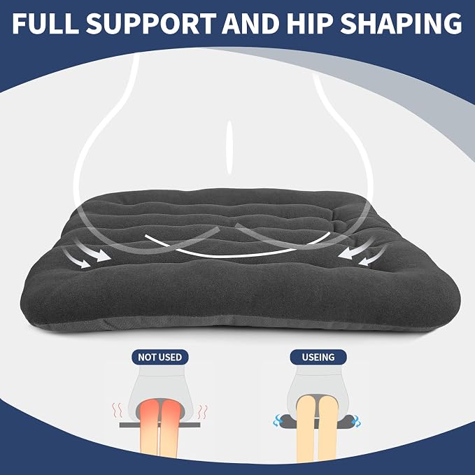 BUYUE Good Support Office Chair Cushion Padded, Soft Velvet Comfortable - Image 5
