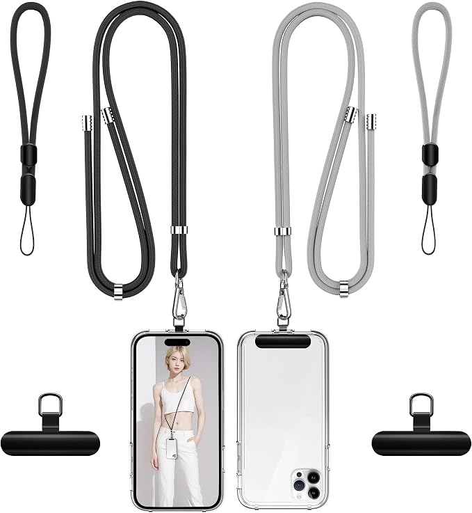 takyu Phone Lanyard, 2 Pack Adjustable CellPhone Lanyard Crossbody Neck Strap & by Takyu