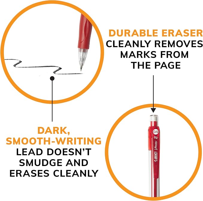 BIC Velocity Strong Lead Mechanical Pencils, Thick Point, School Supplies - Image 9