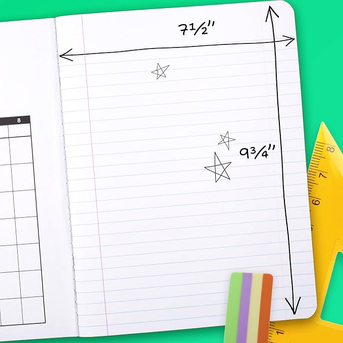 Mead Composition Notebook, College Ruled 7.5" x 9.75" Paper, 100 Sheets - Image 3