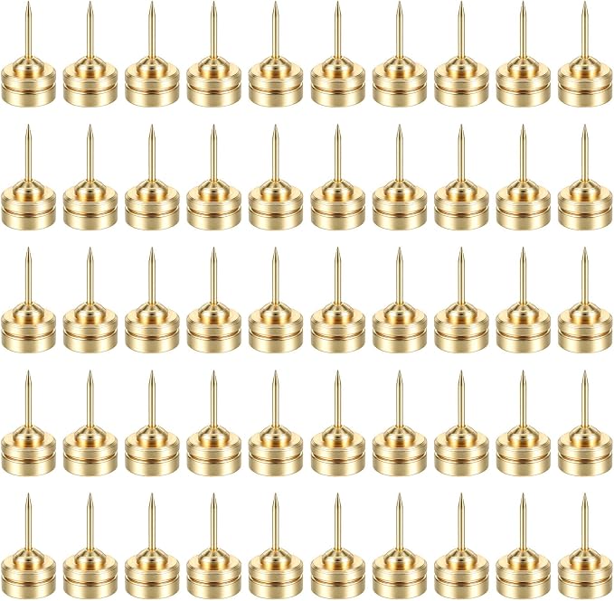 50 Set Magnetic Push Pins, Flat Push Pin, Magnetic Thumb Tacks by Unknown