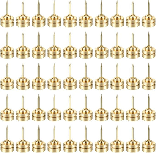 50 Set Magnetic Push Pins, Flat Push Pin, Magnetic Thumb Tacks by Unknown