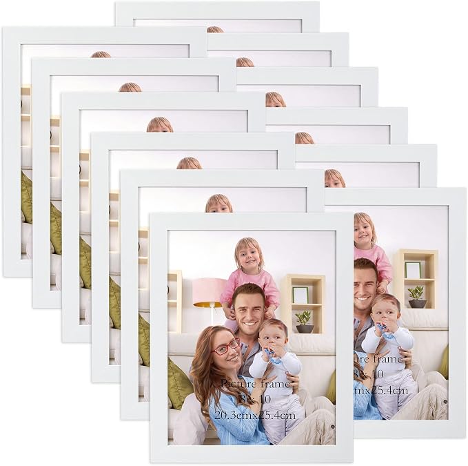 Giftgarden White 8x10 Picture Frame Pack of 12 by Giftgarden