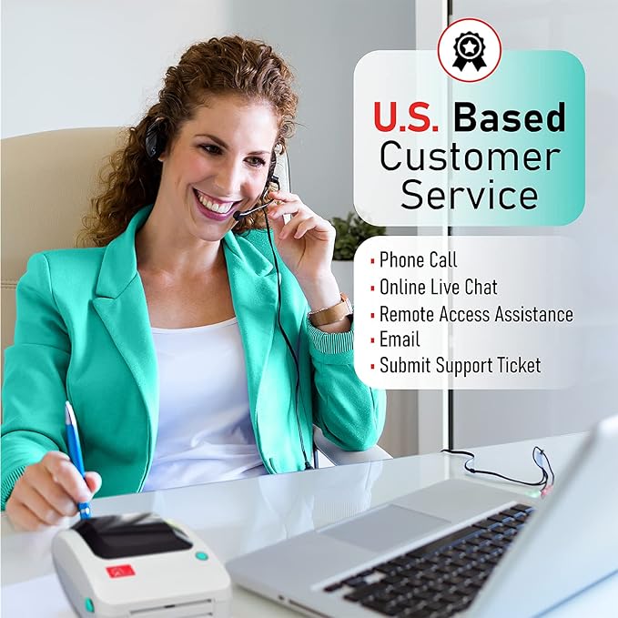 2054A-LAN Ethernet Network Shipping Label Printer for Windows Mac Chromebook iPhone & Android, Support Amazon Ebay Paypal Etsy Shopify ShipStation UPS USPS FedEx, 4x6 Direct Thermal-DeskLoop Office