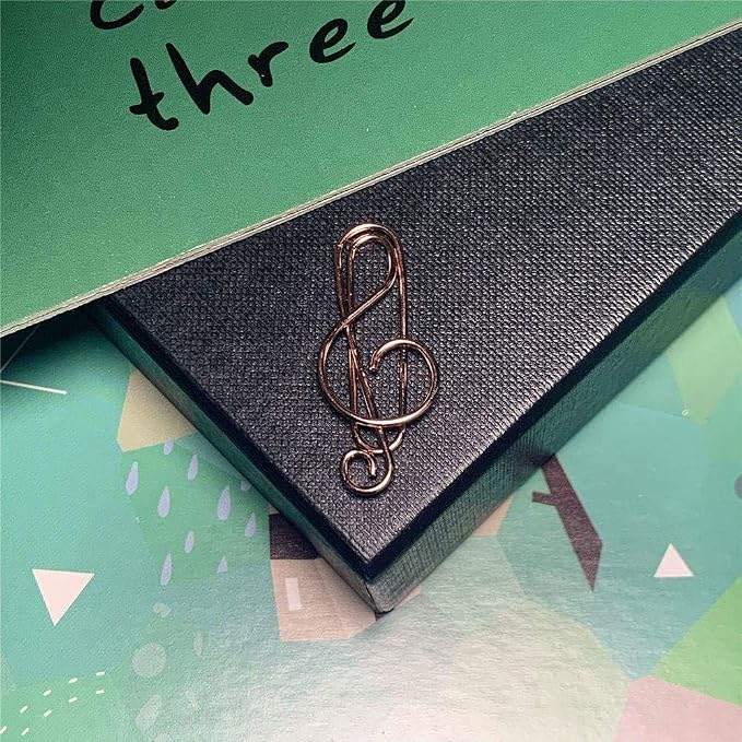 OWLFAVO Clef and Note Shape 40pcs Paper Clips - Image 4