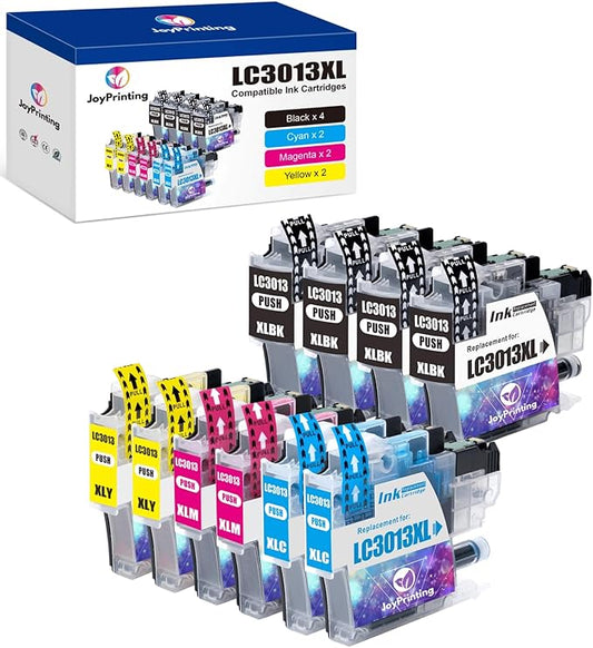 LC3013 Ink Cartridges BK/C/M/Y Compatible with Brother LC3013XL Ink LC3013 XL LC3011 LC-3011 Work for Brother MFC-J491DW MFC-J497DW MFC-J690DW MFC-J895DW (10 Pack)-DeskLoop Office