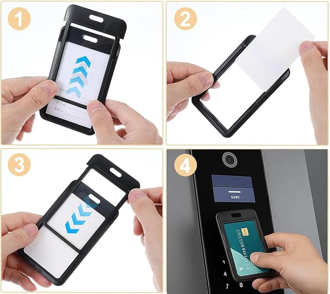 15 Pack Sliding ID Badge Holder - Image 3