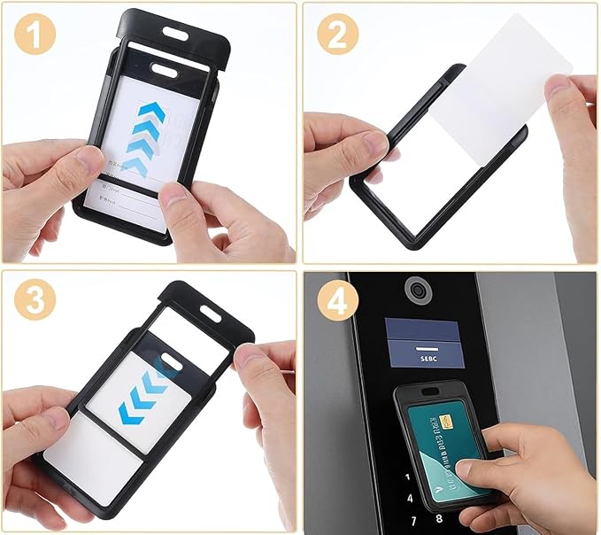 15 Pack Sliding ID Badge Holder - Image 3