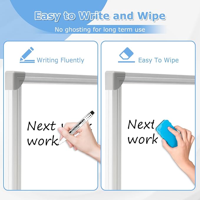 DOLLAR BOSS Large White Board 72 x 40 Inch Foldable Magnetic Whiteboard - Image 3