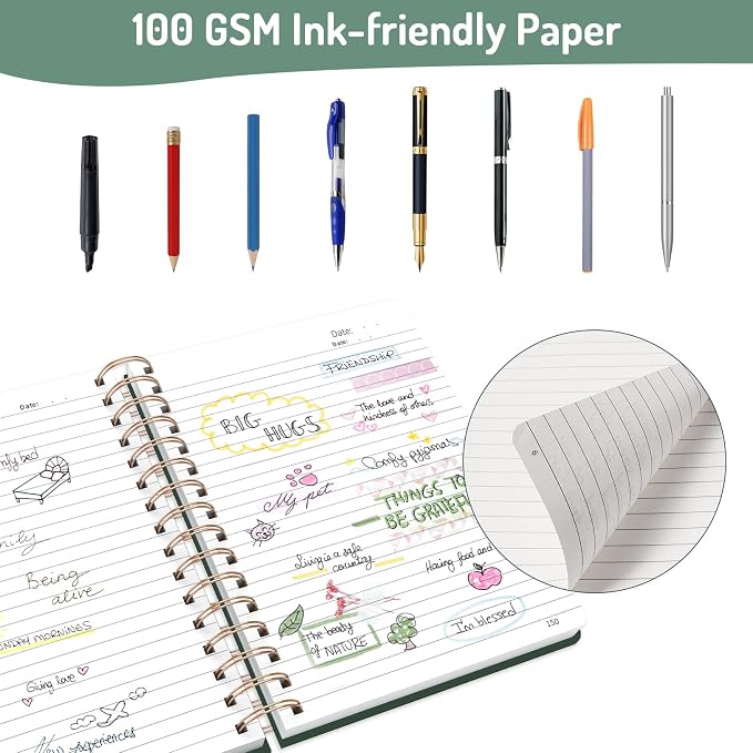 Forvencer Lined Spiral Journal Notebook - Image 4