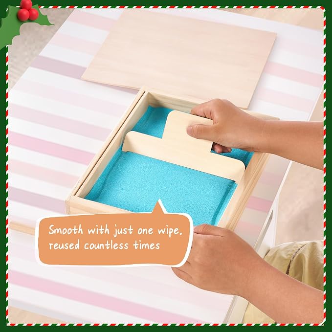 Montessori Sand Tray for Kids, Writing Play Sand Tray - Image 4