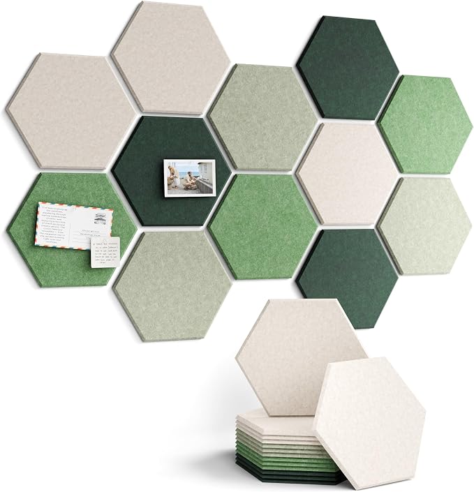 Fluxynara Hexagon Cork Board Alternative by FLUXYNARA