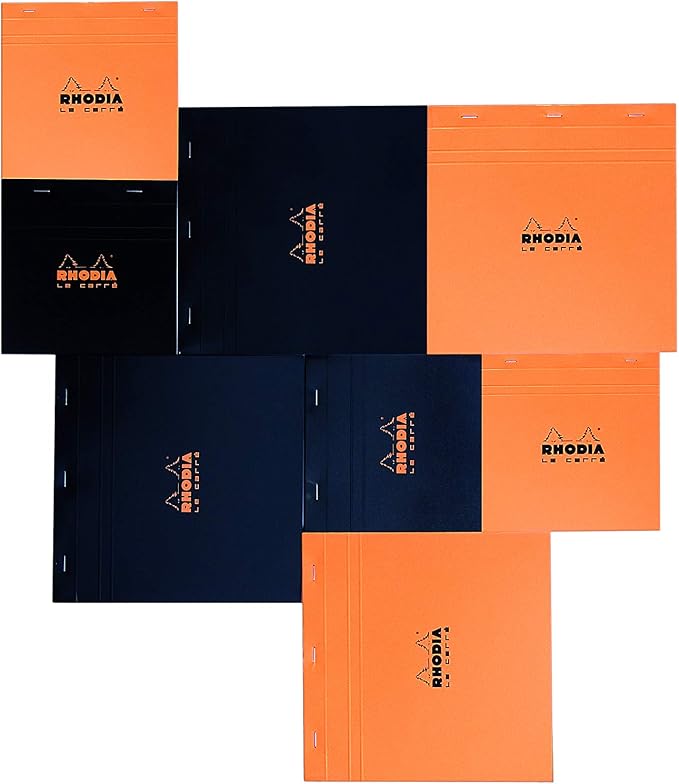 Rhodia Le Carre Head Stapled Pad, 148 x 148 mm, Square Ruling - Image 7