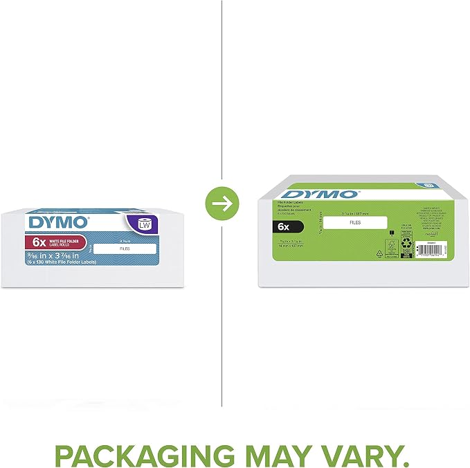 DYMO Authentic LW 1-Up File Folder Labels - Image 2