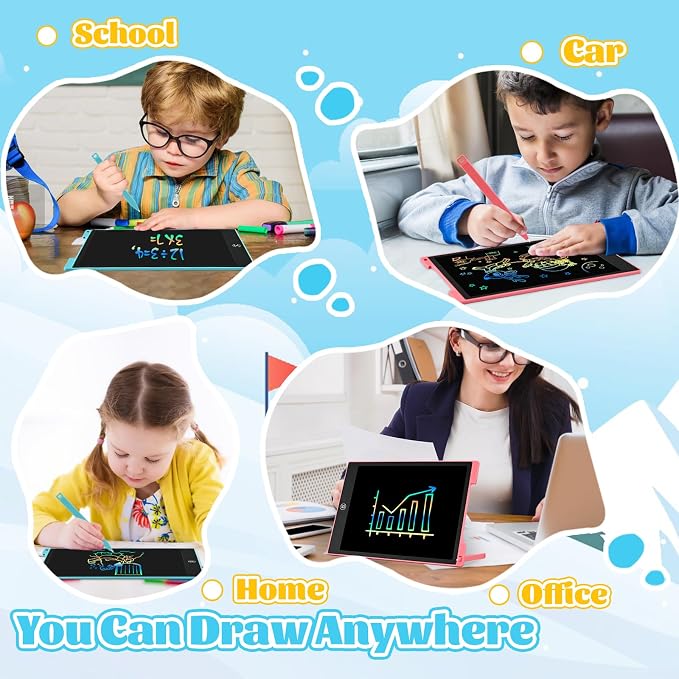 EooCoo Toys for Ages 3-8, 12 Inch LCD Writing Tablet 2 Pack, Preschool - Image 6