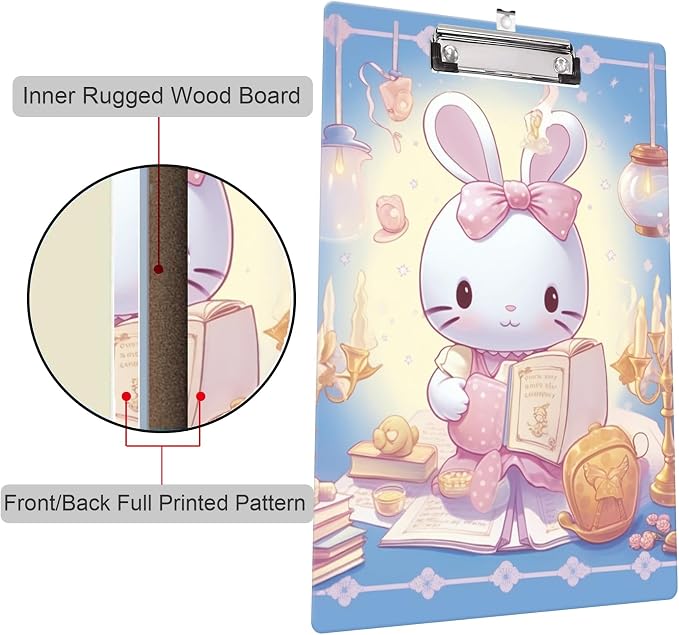 Fashion Clipboard, A4 Letter Size Wooden Decorative Clipboards - Image 5