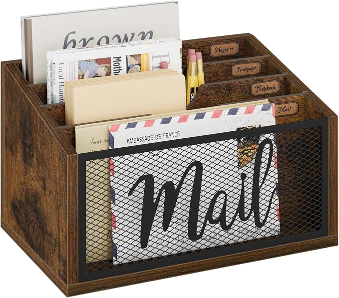 YINMIT Mail Organizer Countertop, Mail Holder, Mail Sorter by YINMIT