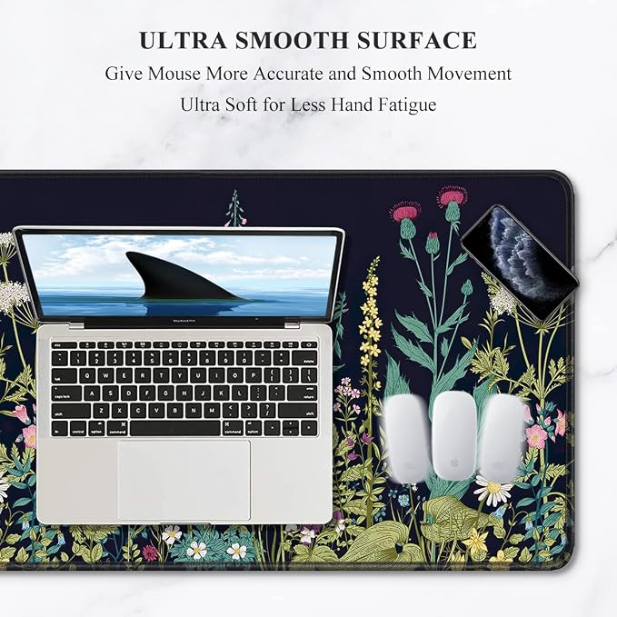 Auhoahsil Desk Pad, XXL Large Mouse Pad, Extended Gaming Mousepad, Cute Desk Mat - Image 3